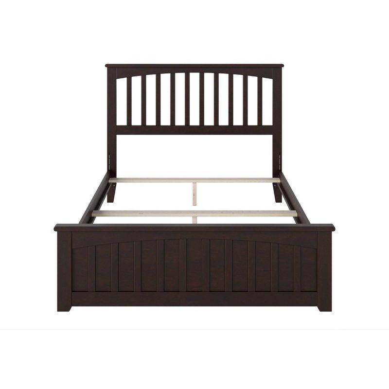 AFI Furnishings Mission Low Profile Solid Wood Platform Bed with Matching Footboard