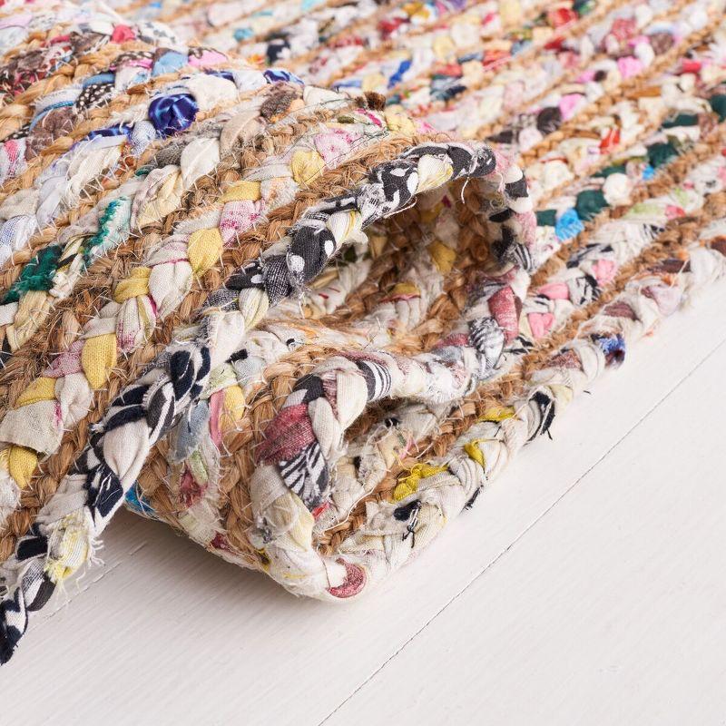 Cape Cod CAP202 Woven Indoor Area Rug - Beige/Multi - 7'x7' - Safavieh