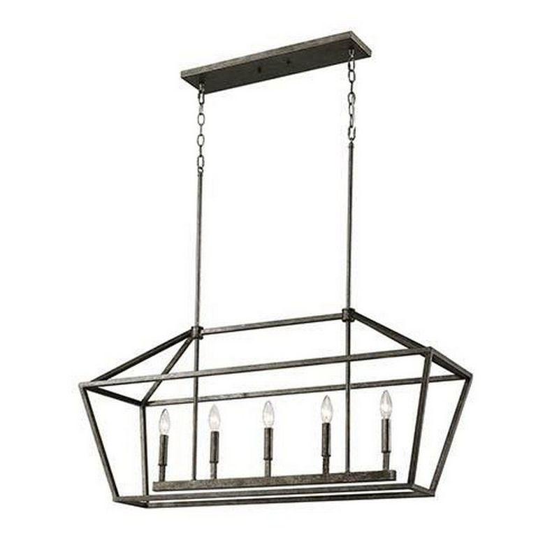 Millennium Lighting 5 - Light Pendant in  Antique Silver