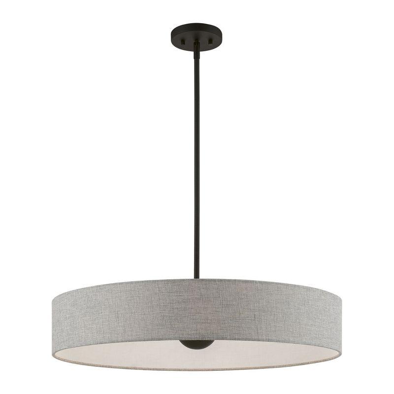 Livex Lighting Elmhurst 5 - Light Pendant in  Black