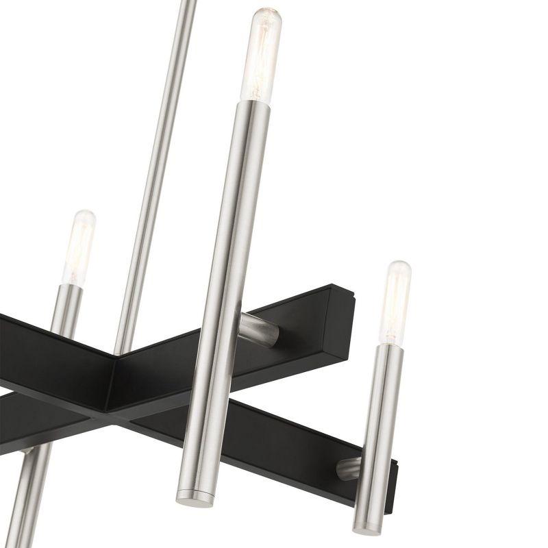 Livex Lighting Denmark 4 - Light Chandelier in  Brushed Nickel