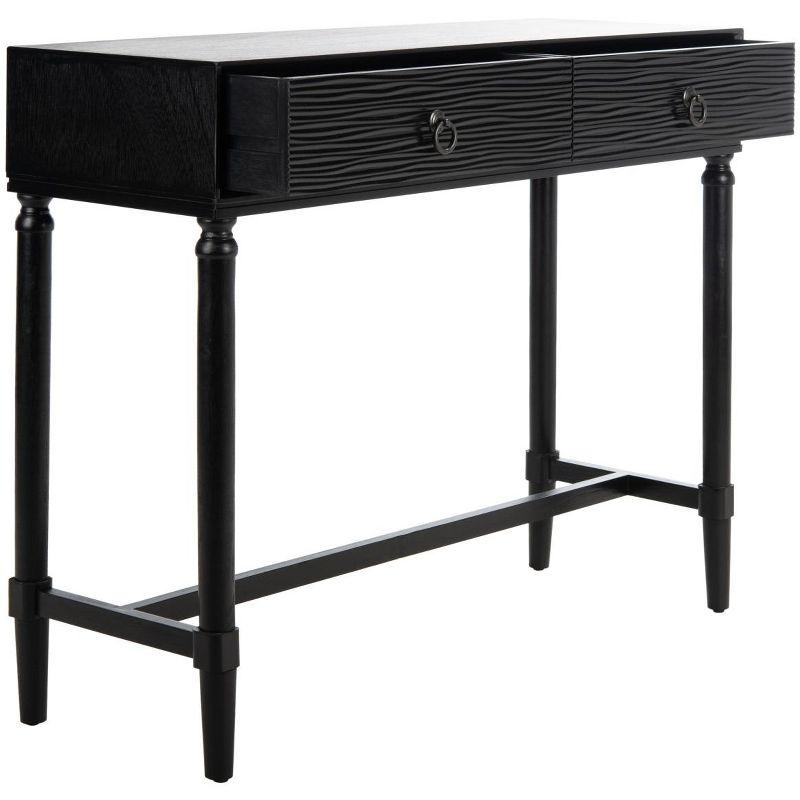 Aliyah 2 Drawer Console Table - CNS5729A - Black - Safavieh