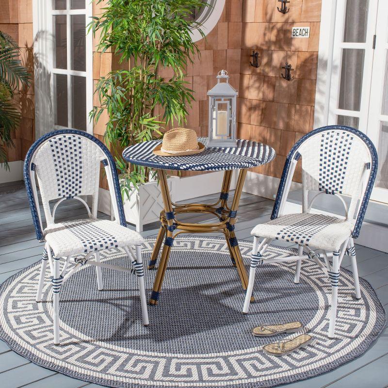 Wilburg Round Wicker/Rattan Outdoor Bistro Table