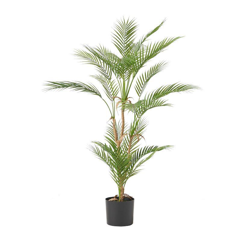 GDFStudio Abbeville Artificial Palm Tree, Green, 5.5' x 3.5'