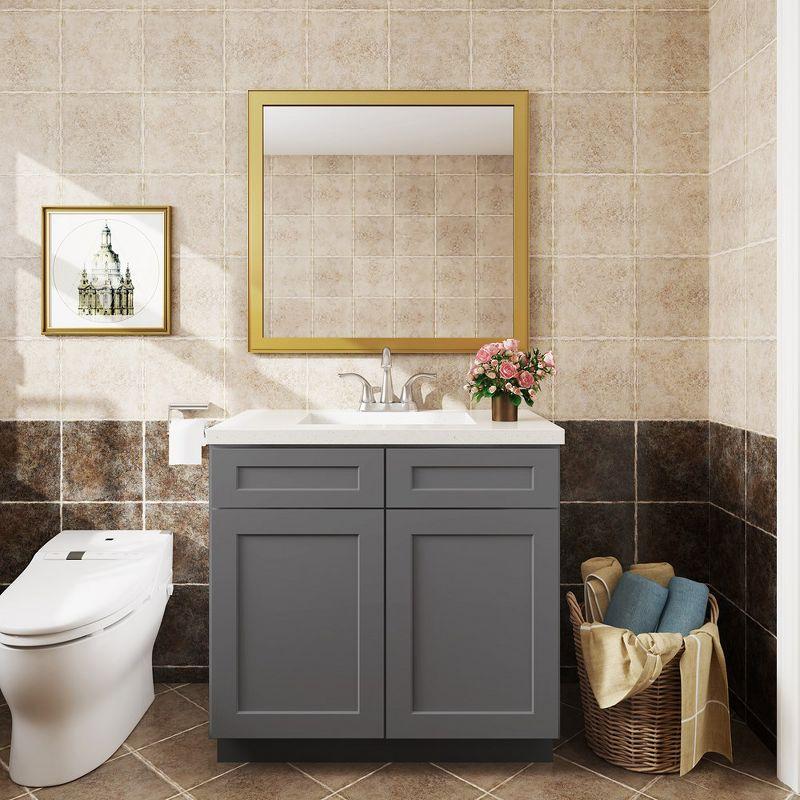 LOVMOR in Plywood Soft-Close Bath Vanity Cabinet without Top for Kitchen, Bathroom, Living Room