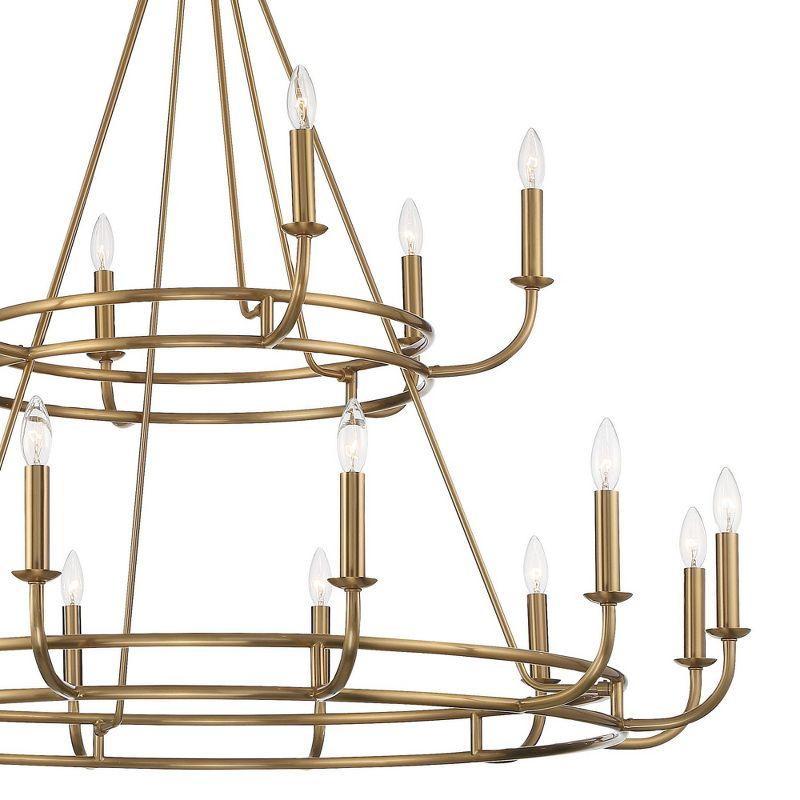 Crystorama Lighting Bailey 18 - Light Chandelier in  Aged Brass