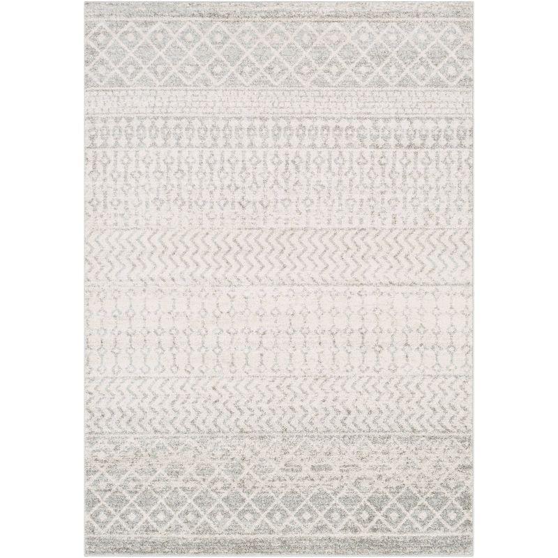 Livabliss 6'7"x9' Sweetgum Global Rug Cream: Traditional Rectangle, Medium Pile, Fade & Stain-Resistant