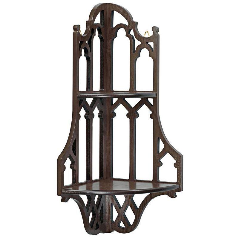 Canterbury Cathedral 2 Piece Solid Wood Corner Shelf