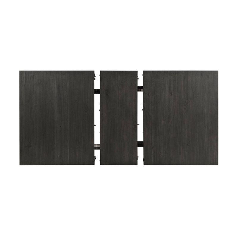 Jamison Two-Tone Extendable Dining Table with Storage White - Picket House Furnishings: Modern Rectangular Kitchen Table, Seats 4-6