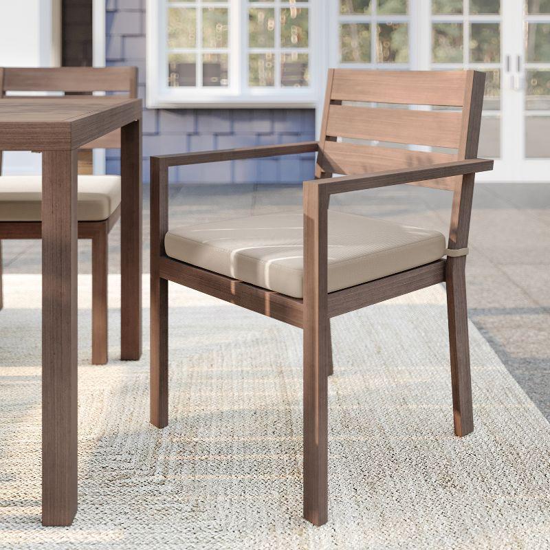 Martha Stewart Martha Stewart Bedford All-Weather Stacking Patio Dining Armchairs With Seat Cushions (Set of 2)