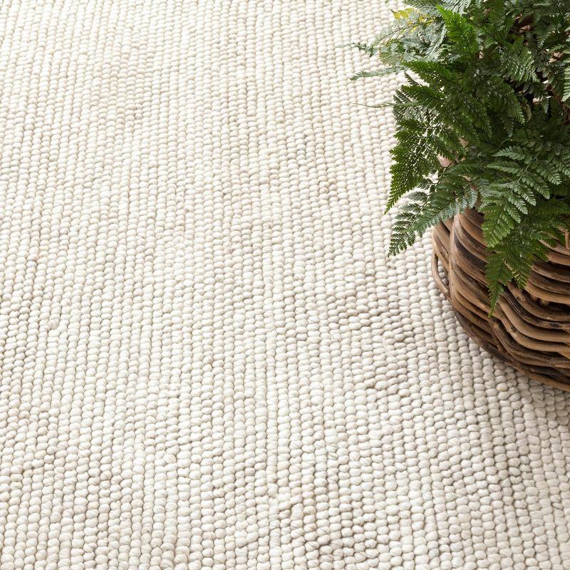 Niels Ivory Handwoven Wool/Viscose Rug