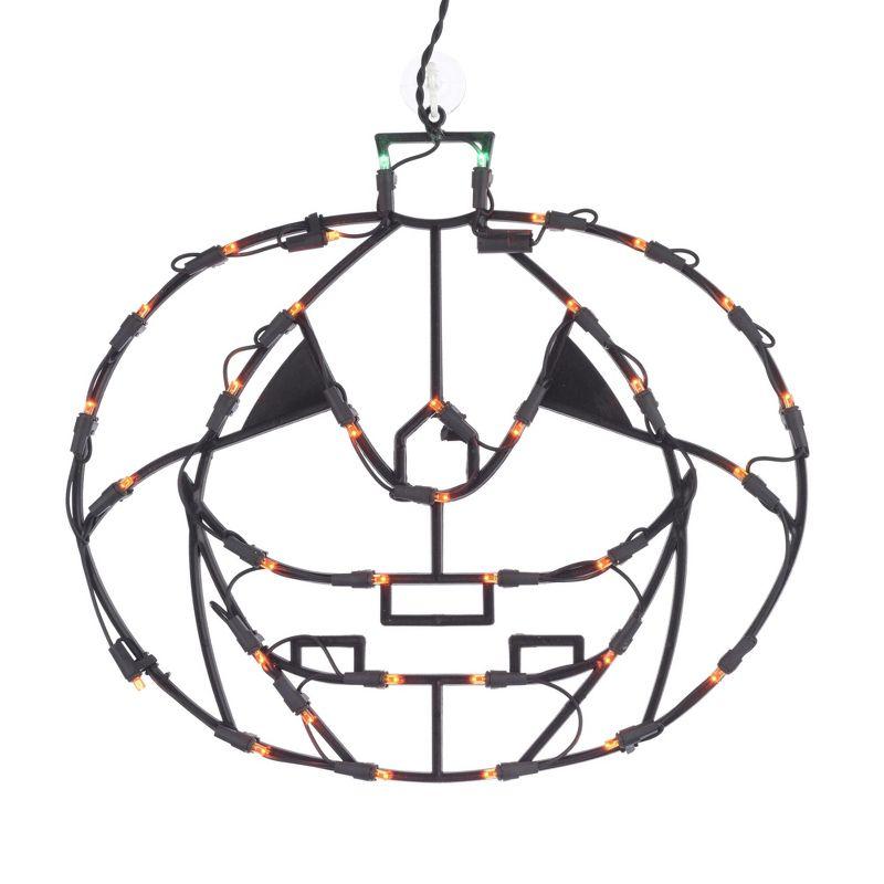 Pumpkin Halloween Window Silhouette Decoration Lighted Display