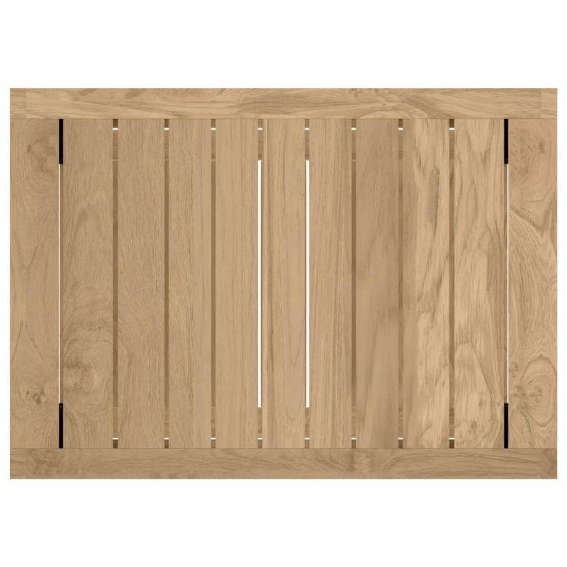 vidaXL Bathroom Side Table 19.7"x13.8"x17.7" Solid Wood Teak