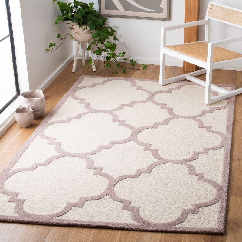 Cambridge CAM140 Tufted Indoor Area Rug - Ivory/Beige - 6'x9' - Safavieh