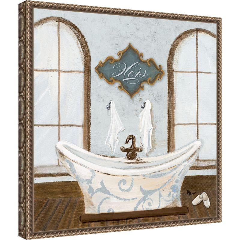 Amanti Art Villa Bath I by Gina Ritter Framed Canvas Wall Art