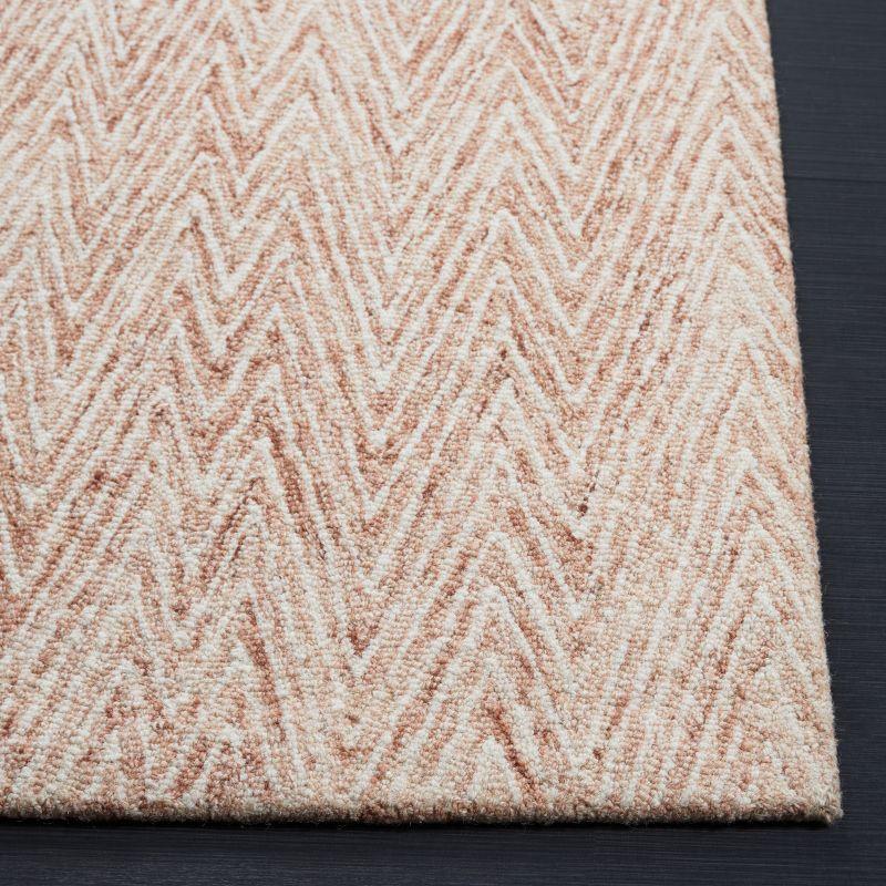 Abstract ABT426 Handmade Indoor Area Rug - Brown/Ivory - 8'x10' - Safavieh