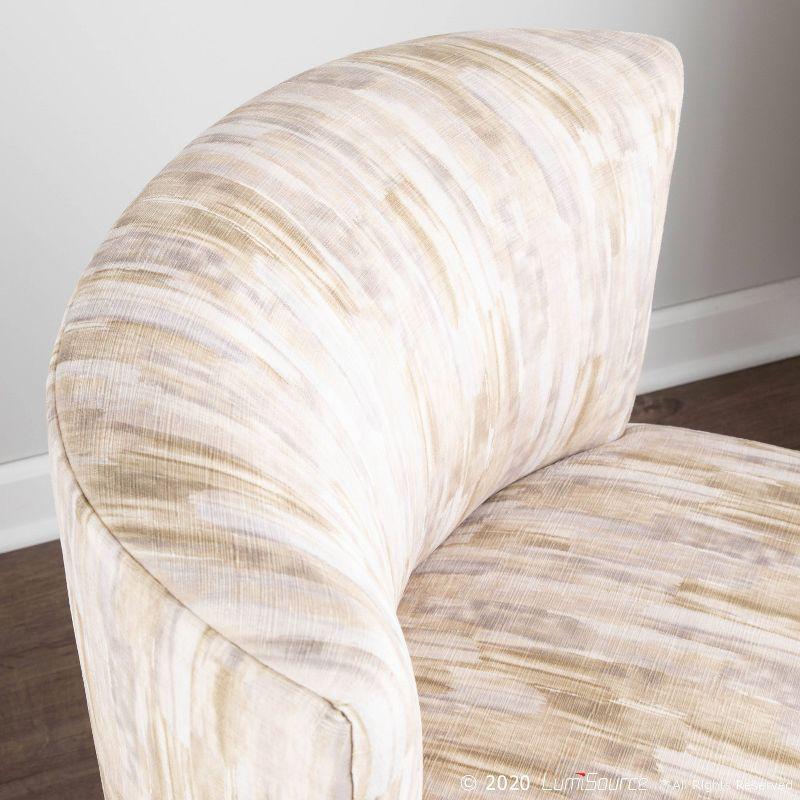 Fran Contemporary Upholstered Slipper Chair - LumiSource