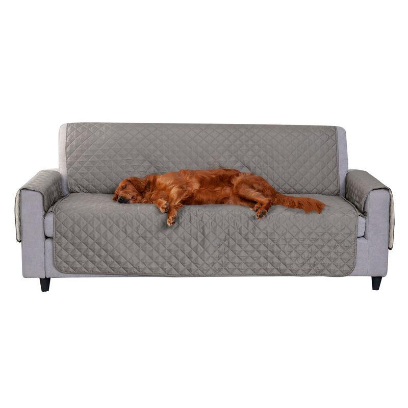 FurHaven Reversible Water-Resistant Small Sofa Loveseat Cover Furniture Protector