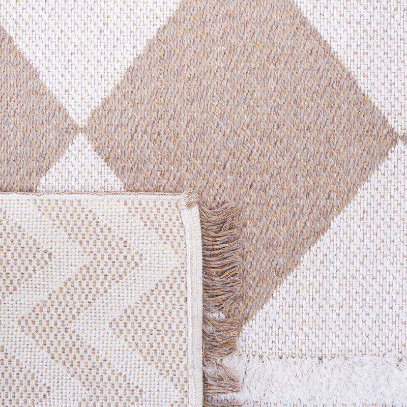 Augustine AGT722 Power Loomed Area Rug - Ivory/Beige - 6'4"x6'4"Square - Safavieh.