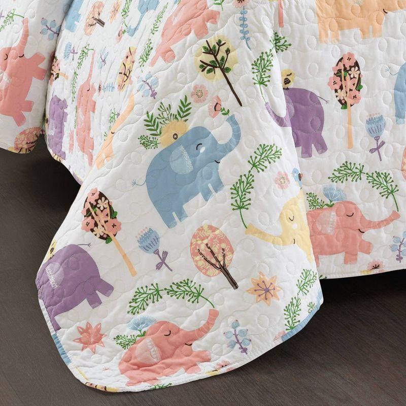 Hygge Elephant Quilt Set - Lush Décor