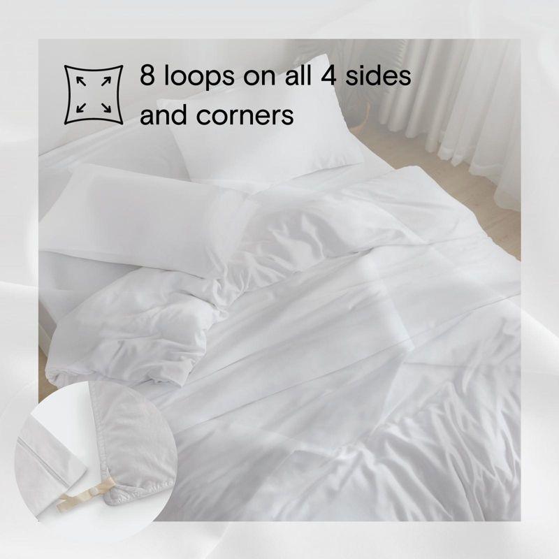 DOZ Bamboo Viscose Duvet Cover Set, Organically Grown Bamboo, Buttery Soft, Cooling, High GSM