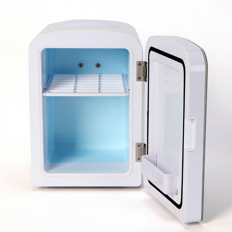 Uber Appliance Personal and Portable Mini Fridge with dry erase board and markers - White