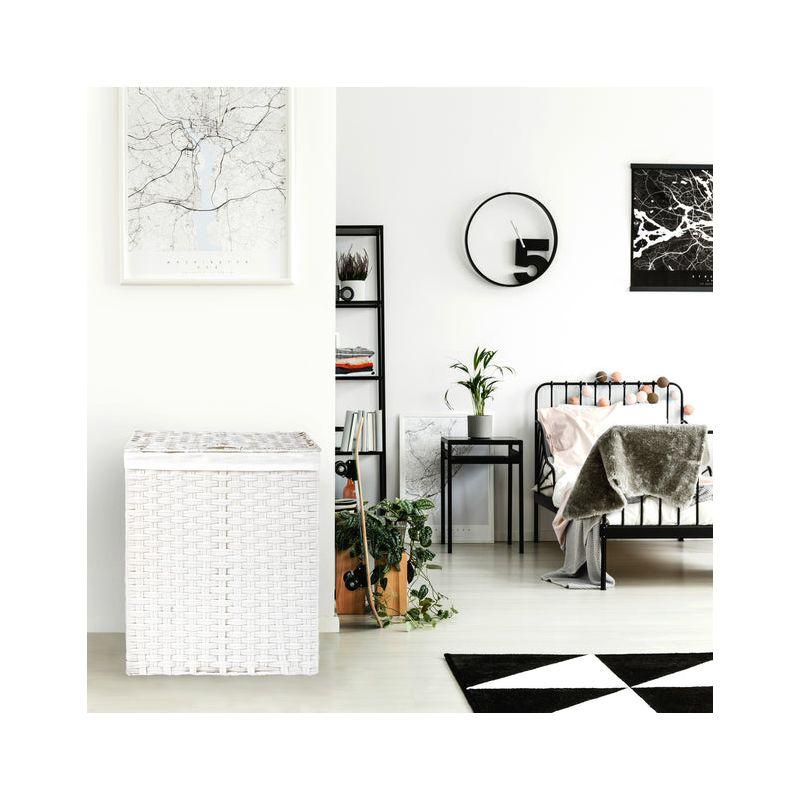 Handwoven Rectangle Laundry Hamper