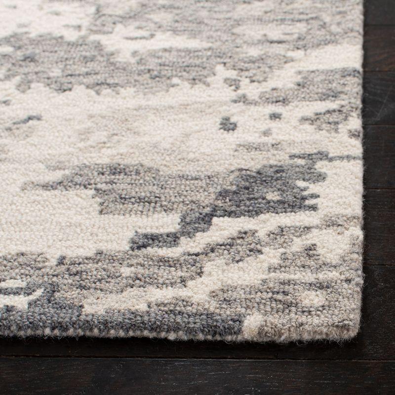 Abstract ABT465 Handmade Indoor Area Rug - Charcoal/Ivory - 10'x14' - Safavieh