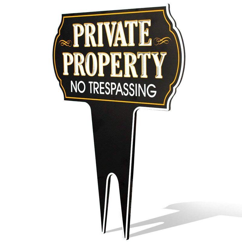 Signs Authority 15" x 12" Aluminum Private Property No Trespassing Sign