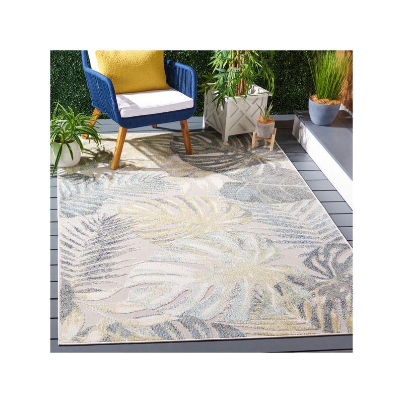 Sarasota SAR112 Power Loomed Area Rug - Light Green/Ivory - 4'5"x6'5" - Safavieh.