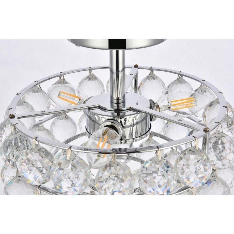 Elegant Lighting Savannah 12 inch flush mount in chrome