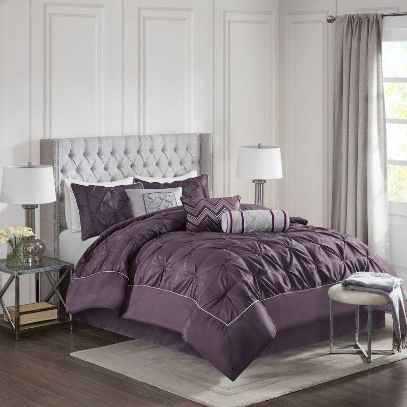 Madison Park Laurel 7 Piece Tufted Comforter Set