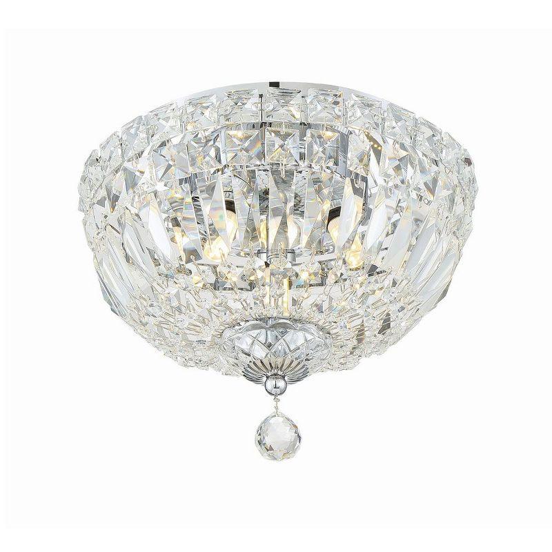 Crystorama Lighting Roslyn 3 - Light Flush Mount in  Polished Chrome