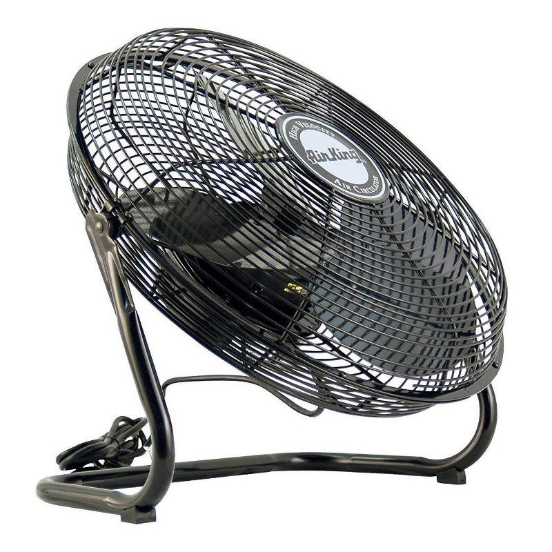 Air King 18" 1/6 HP 3 Speed Heavy Duty Portable Industrial Floor Fan (2 Pack)