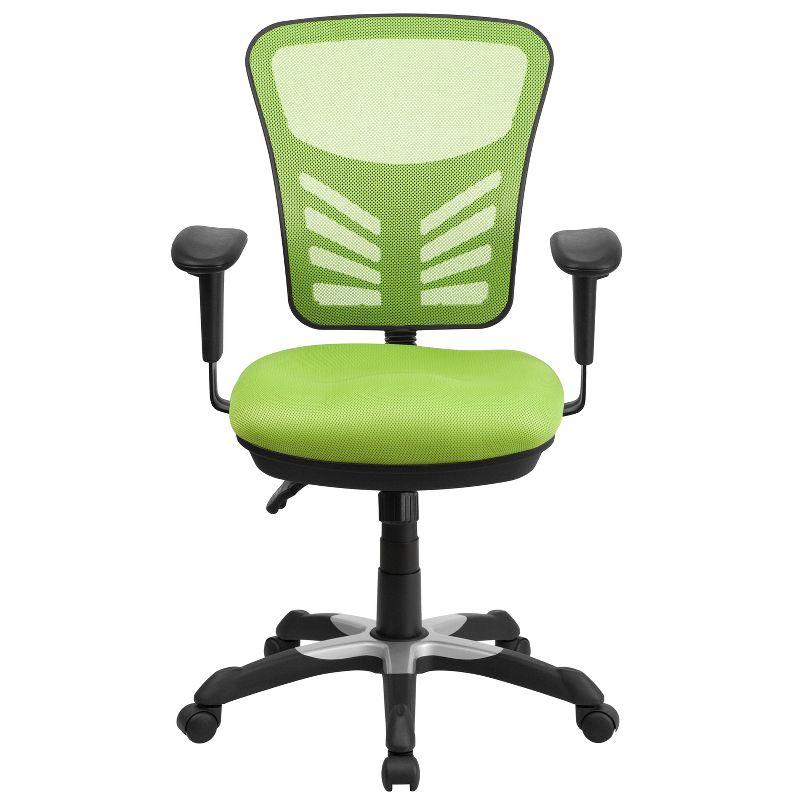 Flash Furniture Mid-Back Mesh Multifunction Executive Swivel Ergonomic Office Chair with Adjustable Arms