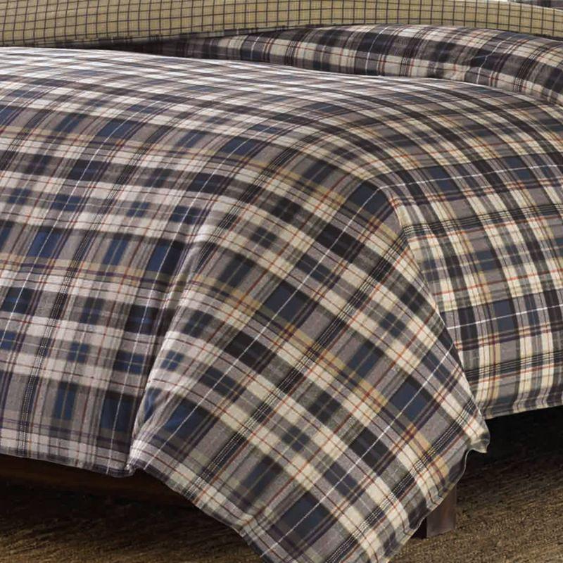 Port Gamble Plaid Duvet Cover And Sham Set Navy - Eddie Bauer®