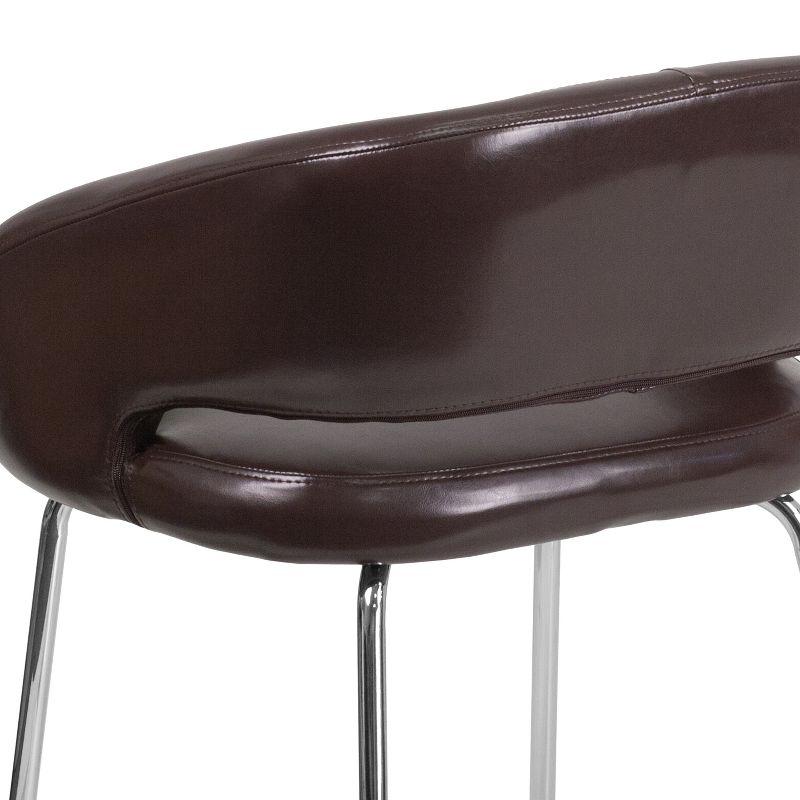 Flash Furniture Fusion Series Contemporary LeatherSoft Side Reception Chair with Chrome Legs