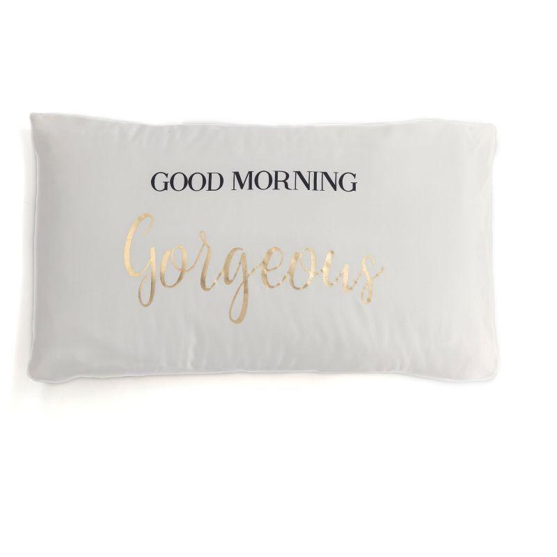 Shiraleah Set Of 2 Standard Pillowcases "Good Morning Gorgeous/ Hello There Handsome" - Shiraleah