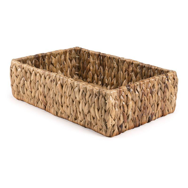 happimess Tress Minimalist Hand-Woven Hyacinth Nesting Baskets, Natural (Set of 3)