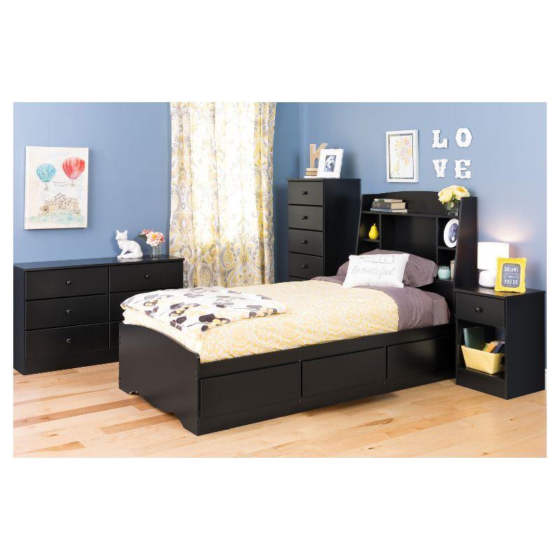 Astrid Double Black Dresser with Extra Deep Drawers