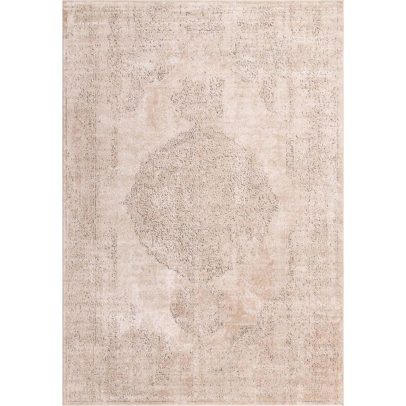 Unique Loom Portland Collection Area Rug - Woodburn (10'  x 14' 1" Rectangle Ivory/Beige)