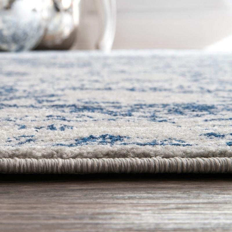 Nuloom Odell Oriental/Persian 6 Square Indoor Area Rug for Living Room Bedroom Dining Room Kitchen, Blue/Ivory