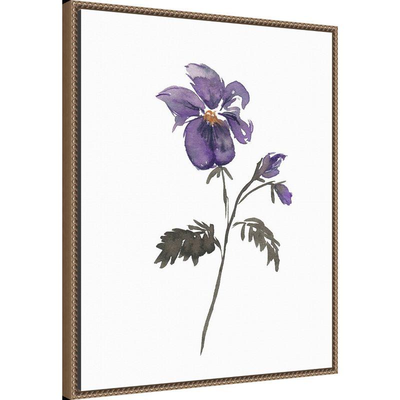 Amanti Art February Violet by Amanda Cook Framed Canvas Wall Art