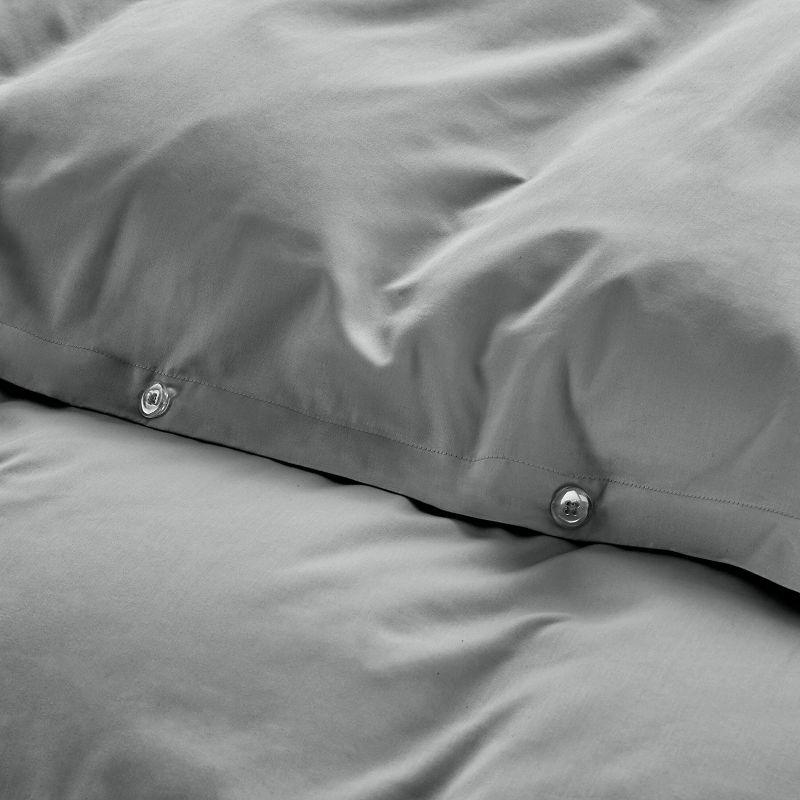 Duvet Cover Set 400 Thread Count 100% Cotton Sateen - Button Closure, Corner Ties by California Design Den