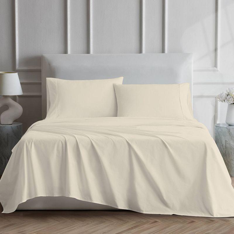 100% Cotton 600TC Ultra-Soft & Silky Wrinkle-Resistant Sheet Set