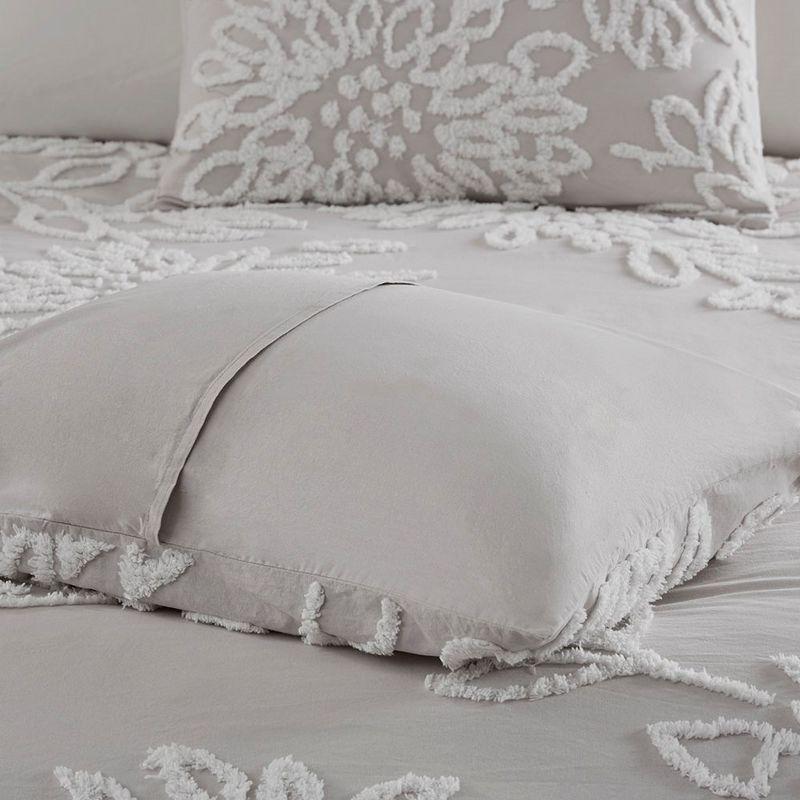 Kelly Clarkson Home Gwyneth 3 Piece Tufted Cotton Chenille Floral Duvet Cover Set