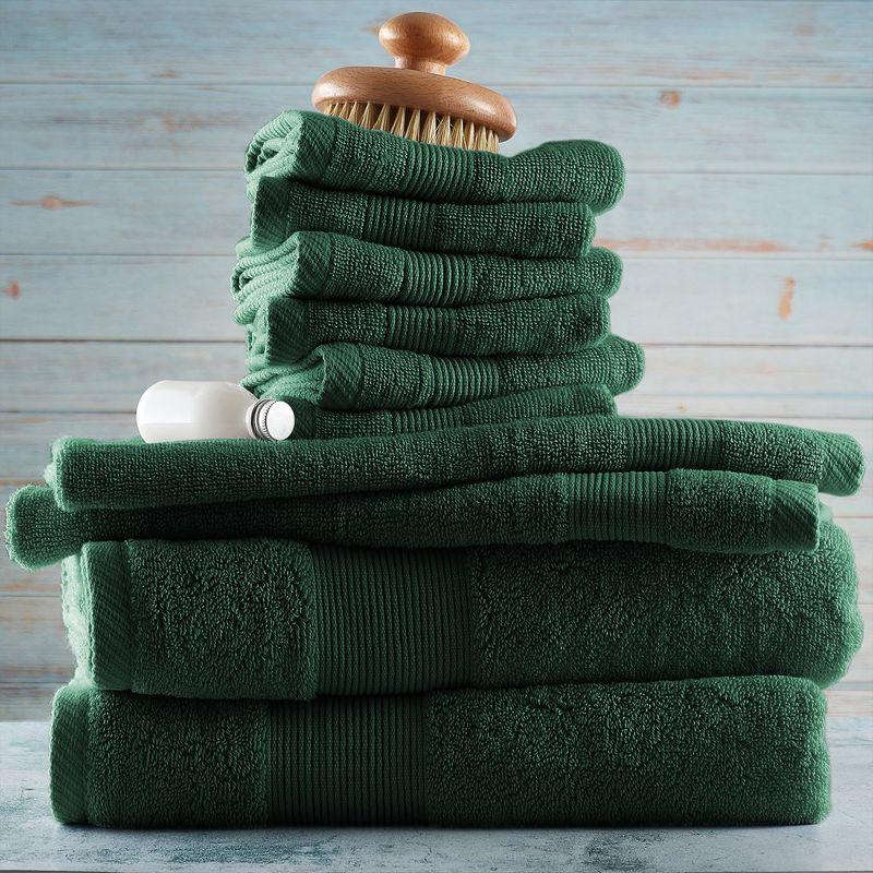 Hearth & Harbor 100% Cotton Towel Sets for Body and Face