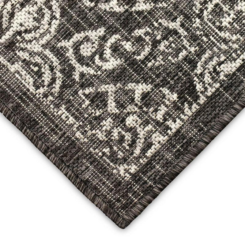 Liora Manne Carmel  Indoor/Outdoor Rug  Black..