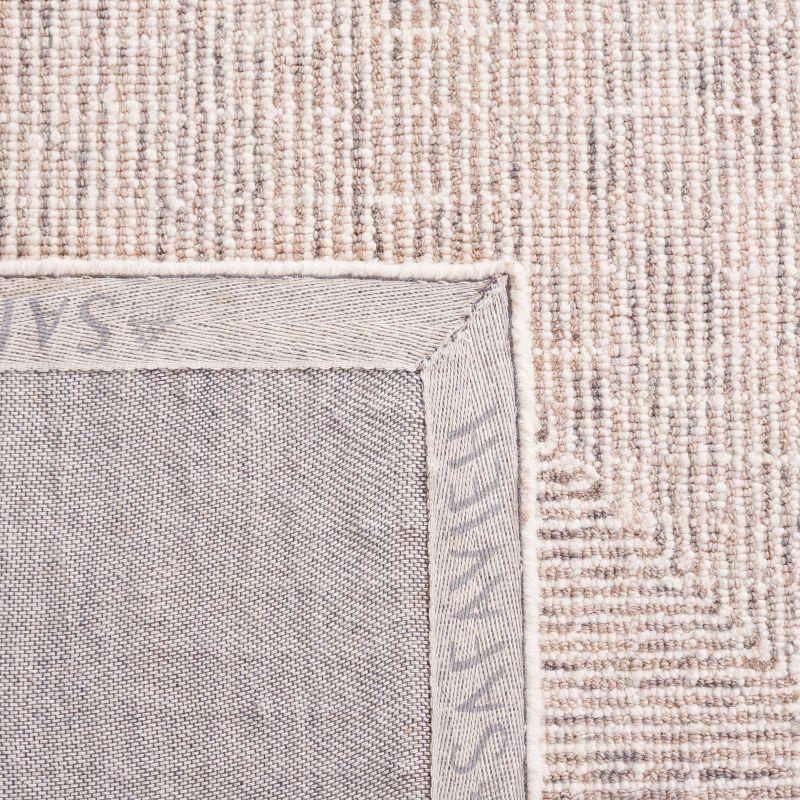 Abstract ABT480 Handmade Indoor Area Rug - Grey/Ivory - 5'x8' - Safavieh