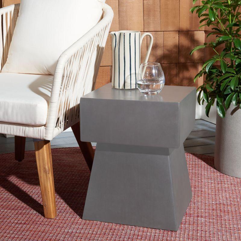 Zen Accent Stool - Indoor/Outdoor - VNN1000 - Gray - Safavieh
